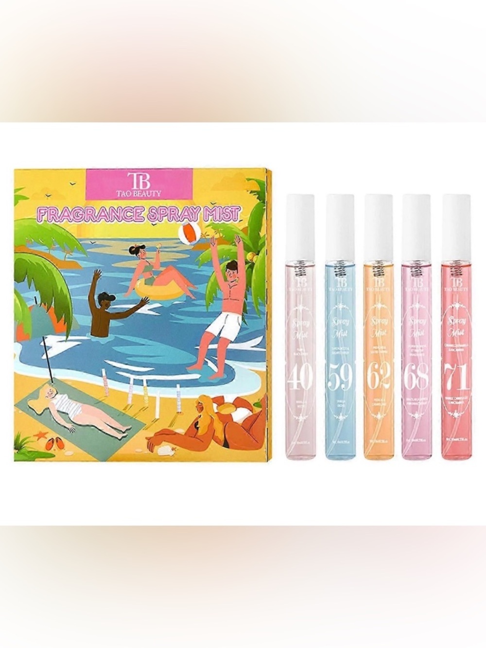 TAO BEAUTY Fragrance Spray Mist Five Piece Set 40 59 62 68 71 Travel Spray
